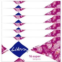 6 x Libra Super 16pk Tampons