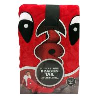 Plush And Playful Kids Dragon Tail Fleece Throw