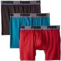 Puma Mens Cotton Stretch Boxer Brief 3 Pack-xl